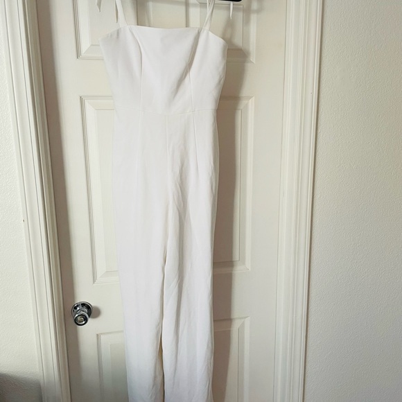 EUC worn once! BHLDN Theia jumpsuit size 4 in trinity white - Picture 3 of 7